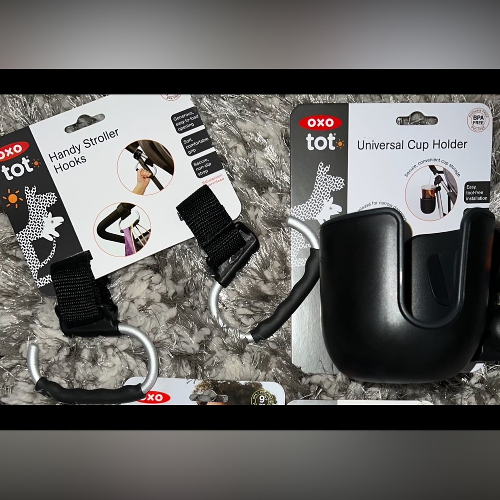 OXO tot Handy Stroller Hook & Universal Cup Holder
